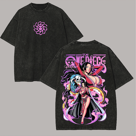 One Piece Boa Hancock Printed Unisex Washed T-Shirt