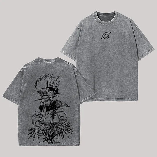Uzumaki Naruto Printed Unisex Washed T-Shirt