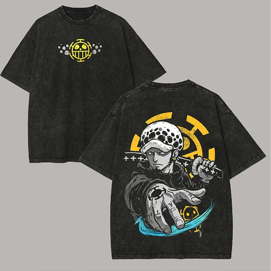 Trafalgar D. Water Law Printed Unisex Washed T-Shirt