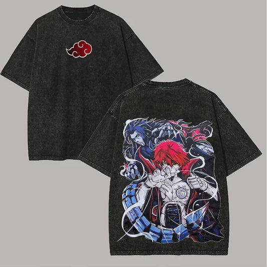 Sasori Printed Unisex Washed T-Shirt