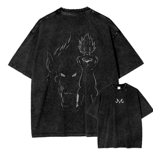 Dragon Ball Anime Oversize Washed T-Shirt- Unisex