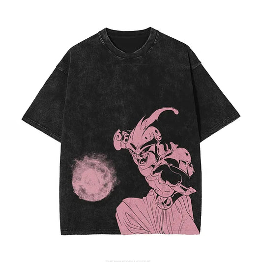 Kidbuu Dragon Ball Super  Oversize Washed T-Shirt- Unisex