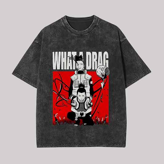 What A Drag Printed Unisex Washed T-Shirt