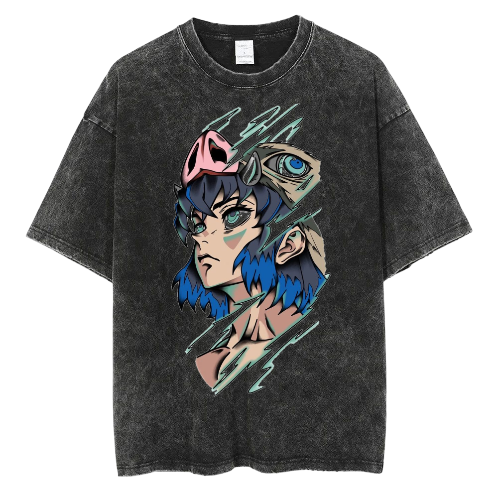 Inosuke Hashibira WASHED OVERSIZE TEE