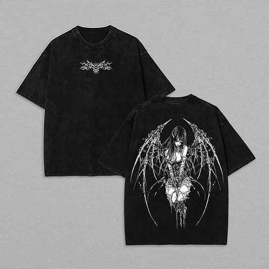 Eclipse arc Berserk Goth Vampire Printed Unisex Washed T-Shirt