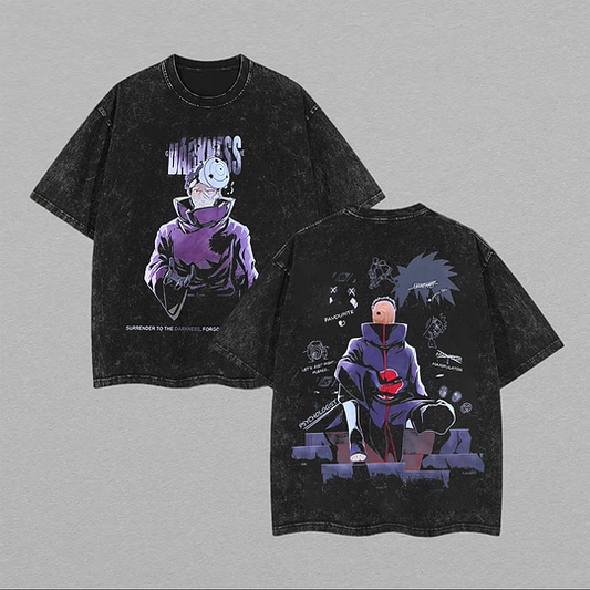 Uchiha Obito Printed Unisex Washed T-Shirt