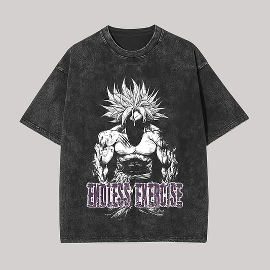 Endless Exercise Printed Unisex Washed T-Shirt