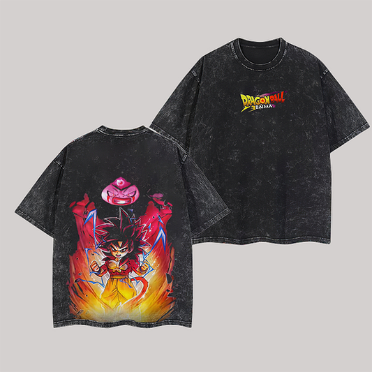 Dragon Ball Daima Printed Men's Washed T-Shirt