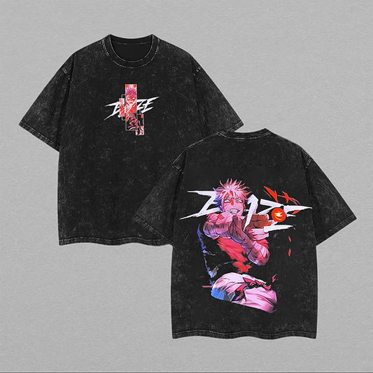 Gojo Satoru Jujutsu Kaisen Printed Unisex Washed T-Shirt
