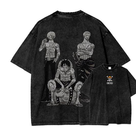 One Piece Oversize Washed T-Shirt- Unisex