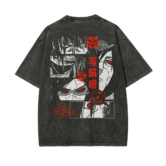 Naruto Shippuden Obito Oversize Washed T-Shirt- Unisex