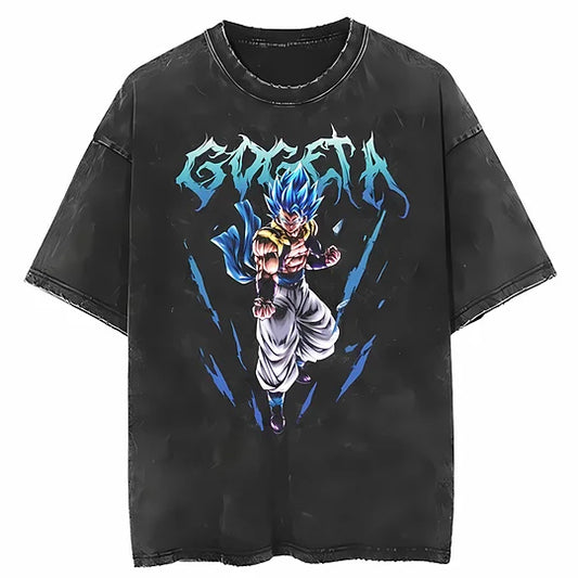 Dragon Ball Gogeta Printed Unisex Washed T-Shirt