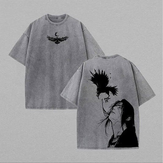 Itachi Uchiha Printed Unisex Washed T-Shirt