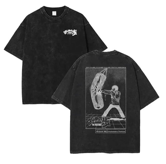 Jujutsu Kaisen Yuji Itadori Printed Unisex Washed T-Shirt