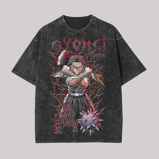 Gyomei Himejima Printed Unisex Washed T-Shirt