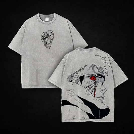 Obito Uchiha Printed Unisex Washed T-Shirt