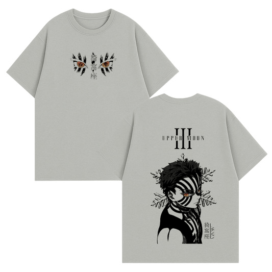 Demon Slayer Akaza Upper Moon Three Unisex Washed T-Shirt