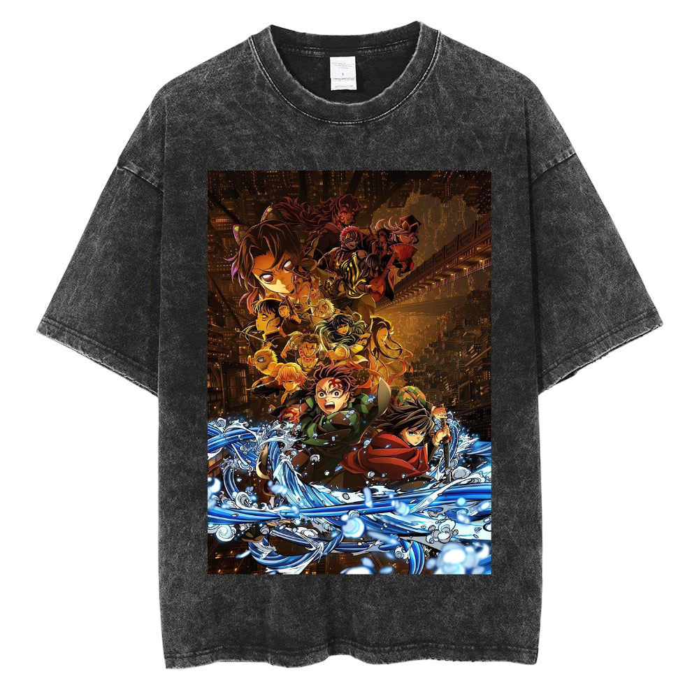 VINTAGE WASHED OVERSIZE ANIME INSPIRED TEE
