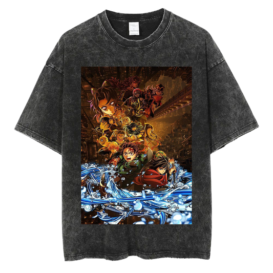VINTAGE WASHED OVERSIZE ANIME INSPIRED TEE