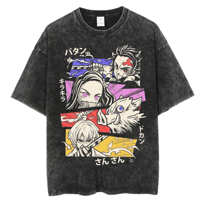 ANIME VINTAGE WASHED OVERSIZE TEE