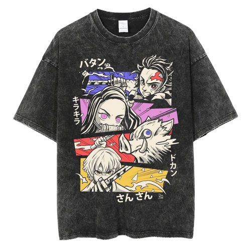 ANIME VINTAGE WASHED OVERSIZE TEE
