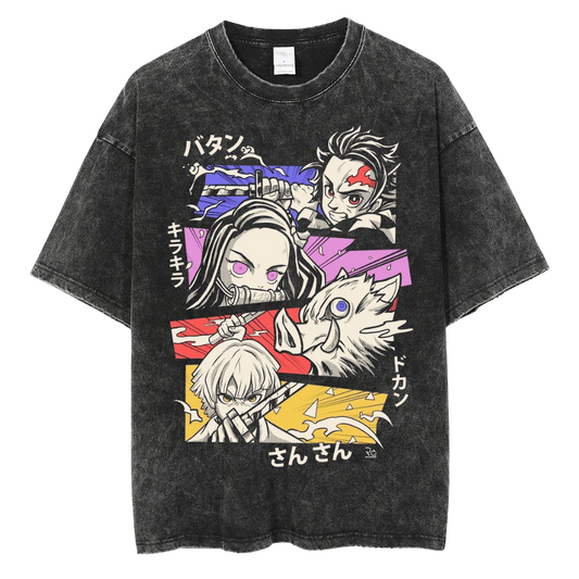 ANIME VINTAGE WASHED OVERSIZE TEE