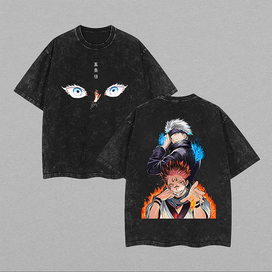 Gojo's Unlimited Void Printed Unisex Washed T-Shirt