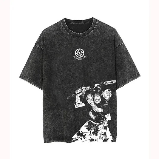 Toji Vintage Oversize Washed T-Shirt- Unisex