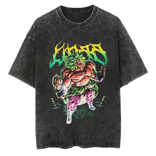 Broly Legendary Vintage Printed Unisex Washed T-Shirt