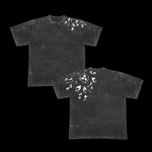 Retro Naruto Anime Oversize Washed T-Shirt- Unisex
