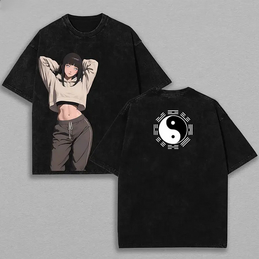 Hyuuga Hinata Printed Unisex Washed T-Shirt