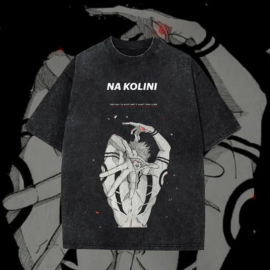 Na Kolini Jujutsu Kaisen Vintage Anime Washed T-Shirt