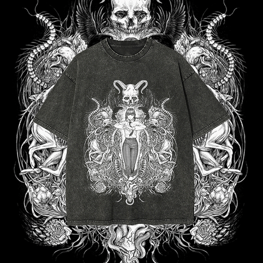 Makima War Devil Printed Unisex Washed T-Shirt