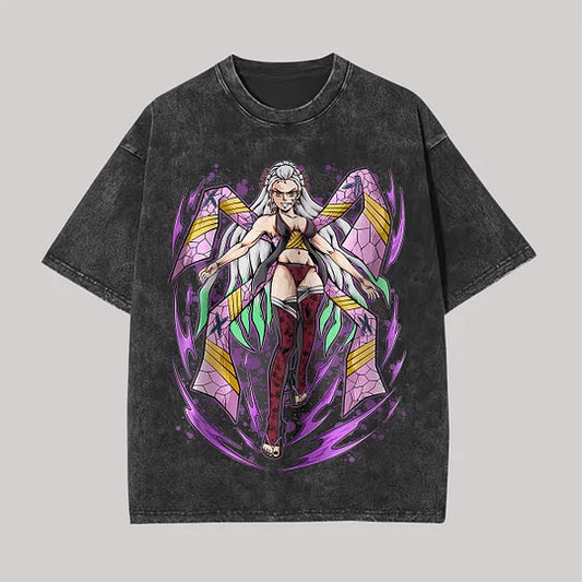 Demon Slayer Daki  Printed Unisex Washed T-Shirt