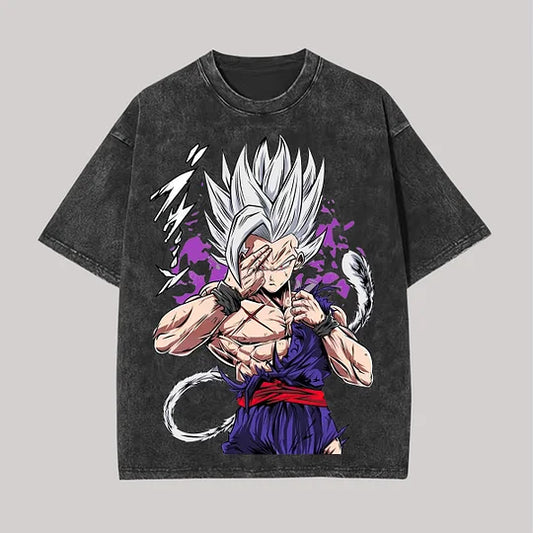 Dragon Ball Son Goku Printed Unisex Washed T-Shirt