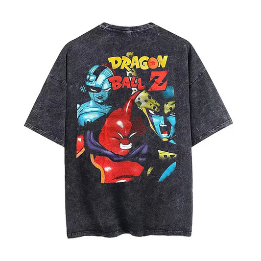 Dragon Ball Z Printed Men's Washed T-Shirt