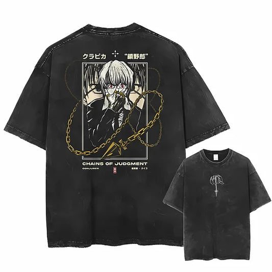 Chains of Judgment Printed Unisex Washed T-Shirt