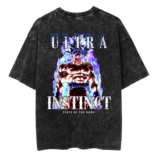 State Of The Gods Printed Unisex Washed T-Shirt