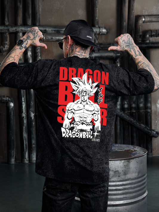 Dragon Ball Printed   Washed T-Shirt- Unisex