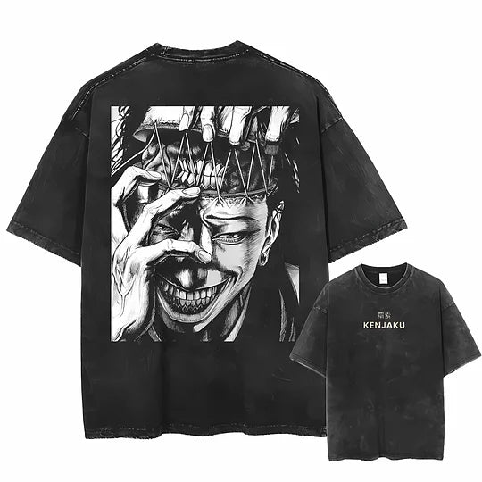 Kenjaku Jujutsu Kaisen Printed Unisex Washed T-Shirt